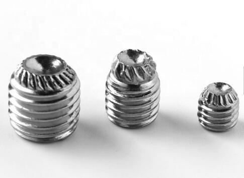 6g Tolerance Socket Head Cap Screw Knurling Stainless Screw With Cup Point