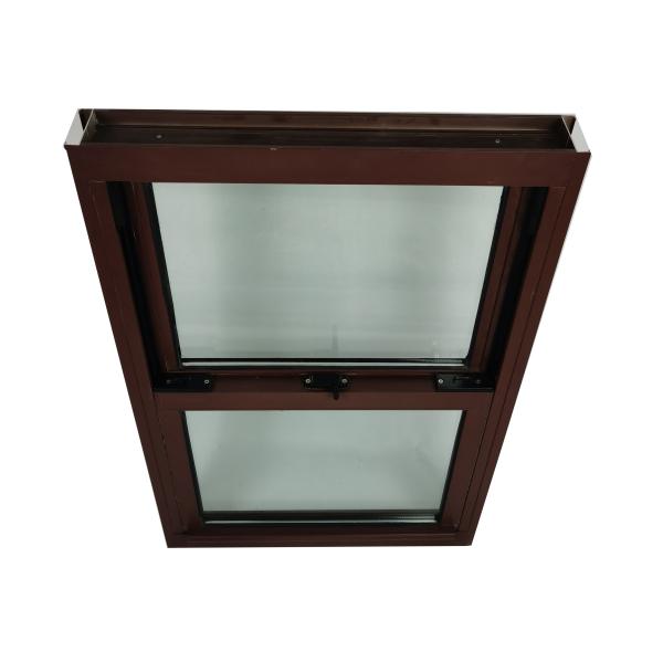 Single Hung Sash Aluminum Windows With Screens Swing Open for Heat Insulation Function