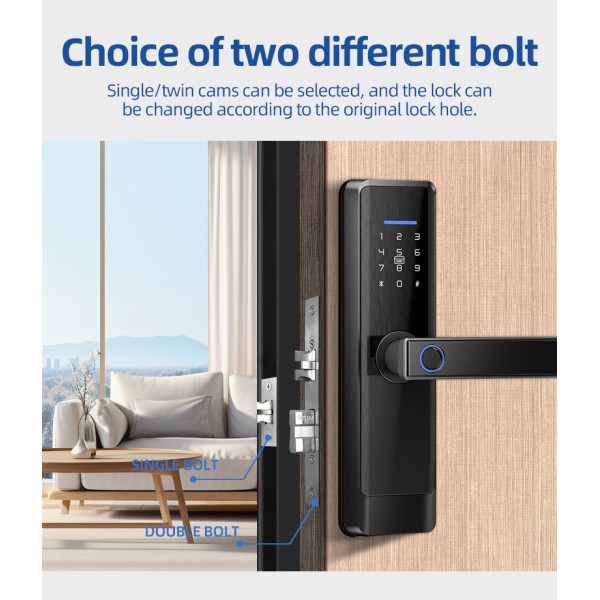 YAGU Fingerprint Password Security Door Lock Wholesale Factory Selling TTlock&TUYA Version Optional