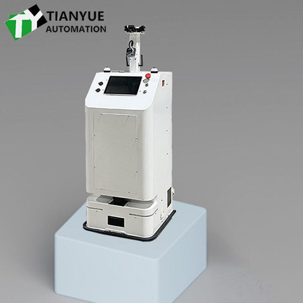 Intelligent Unmanned Forklift with Laser RFID Navigation System 300KG Load Capacity and Polyurethane Tires for Warehouse Operations