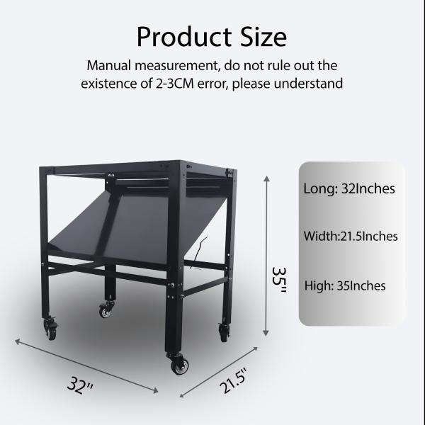 Mobile Plasma Cutting Table Lockable Wheels Removable Partition Spark Baffle Sturdy Fixed Steel Workbench