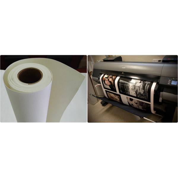 Poly - Cotton Blend Inkjet Cotton Canvas , Waterproof Canvas Printer Paper