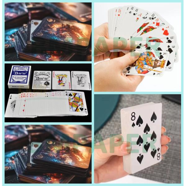280 g 300 g C2S Papel de cartas de juego recubierto Núcleo azul 71 x 65 cm Buena flexibilidad