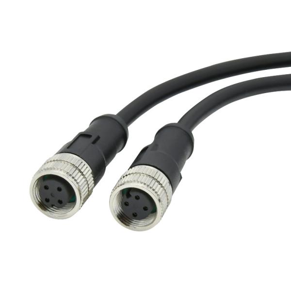 Соединитель M12 кабеля IP68 Pin M12 y кода 4 отлитый в форму Splitter водоустойчивый