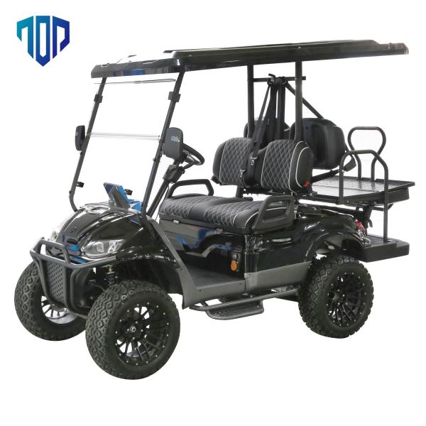 4 Seater Electrical Golf Cart , 48V Battery Golf Carts Maintenance Free