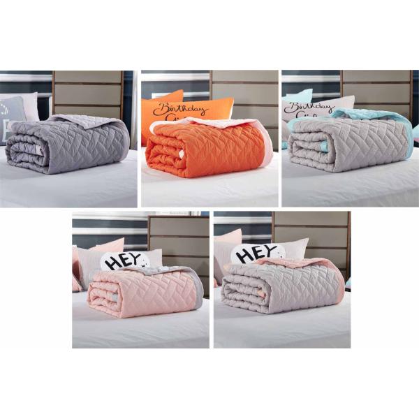 Simple Solid King Size Bedspreads , Machine Quilting Hotel Collection Bedspreads