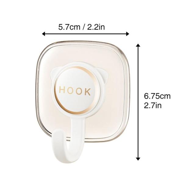 Creative Cat Coat Hooks For Wall Mounted, 4 Pcs Cute Cat Key Hook Adhesive Hook For Room Decor