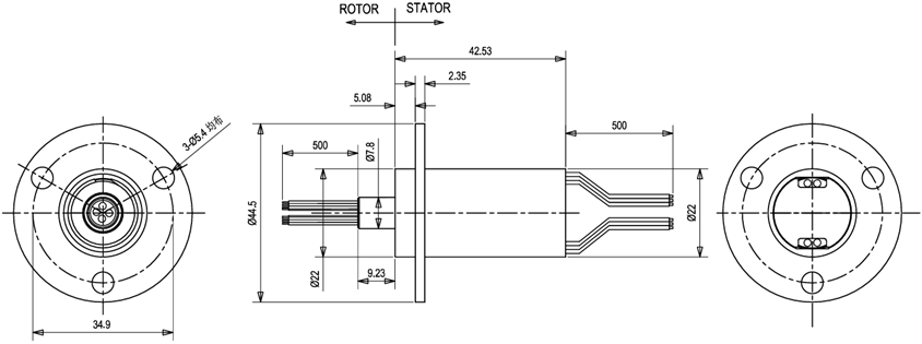 Interference Resistant Ethernet Slip Ring IP54 Supporting Multi Protocol Hybrid Slip Ring