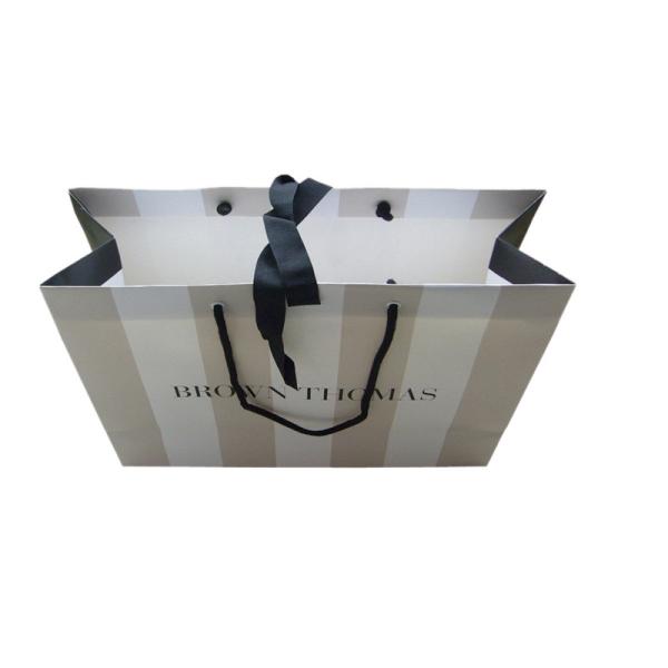 Custom Luxury White Paper Carry Bag With Artwork Printing Manufacturers