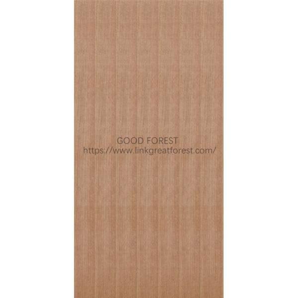 Естественный Mdf вычуры облицовки древесины красного дуба/зерно макулатурного картона прямое для шкафа обшивают панелями длину 2440/2745/3050mm