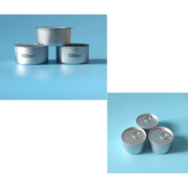 Cylindrical 100ml Aluminum Cans 65*34mm Dried Fruit Packaging
