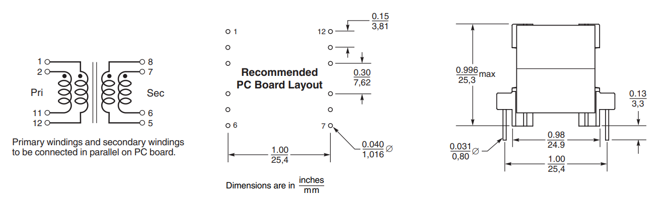 HA4061-AL SMPS Flyback Transformer for Capacitor Charger Controller