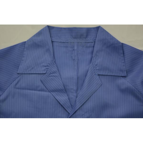 Striped Antastic Mens Long Work Coat , Custom Embroidered Work Shirts