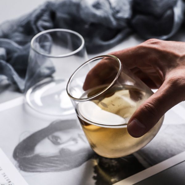 Transparent 450ML Single Wall Glass Cup Customized Color For Milk Coffee Juice