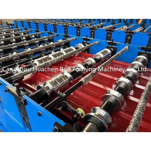 Hydraulic Motor Control Roofing Sheet Roll Forming Machine with 12 Stations for 0.3-0.6mm Material Thickness