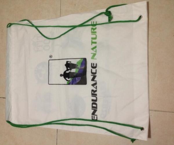 Hotel Travel Biodegradable Laundry Bags Customized Logo Drawstring