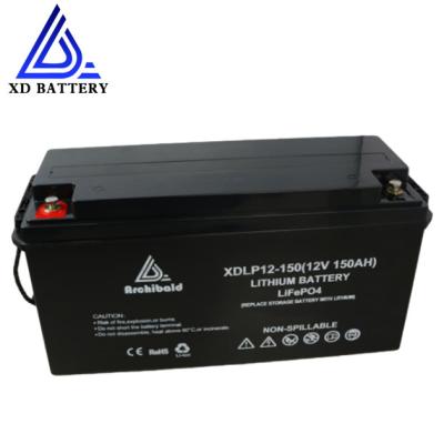 Caravans 12v 150ah Lifepo4 Battery Pack IP65 MSDS Lithium Camper Van Battery