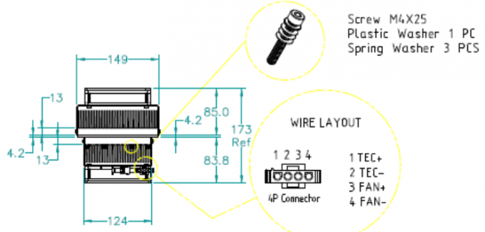 Base Station Thermoelectric Peltier Air Cooler TEC Conditioner