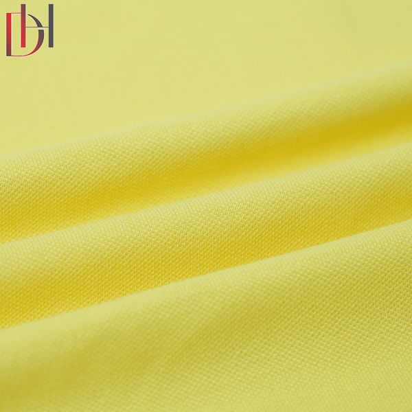 High Quality Comfortable Breathable Rib Plain Dyed 96% Cotton 4% Spandex Jersey Polo Pearl Fabric