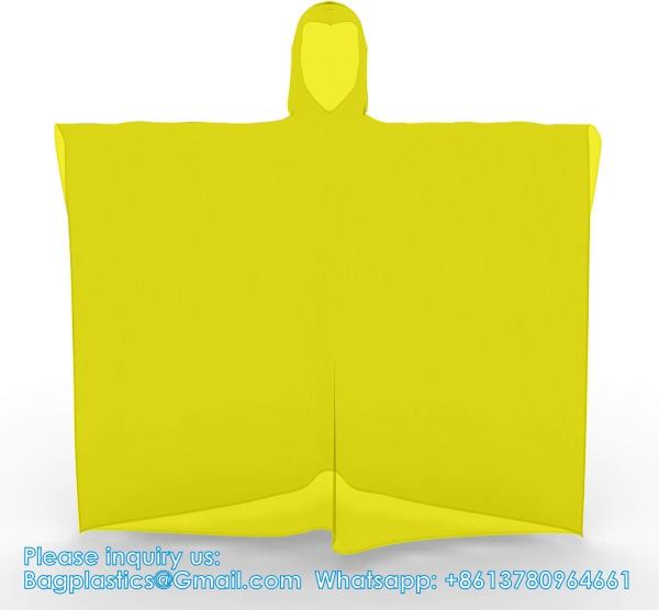 Disposable Rain Ponchos For Adults With Hood,Emergency Rain Gear For Camping,Hiking,Walking,Watching Games