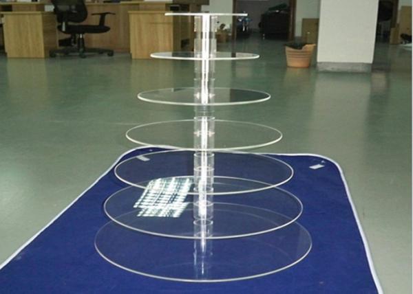 S Shaped Delicate Acrylic Cupcake Display Trays Stand Luxurious For Wedding / Birthday