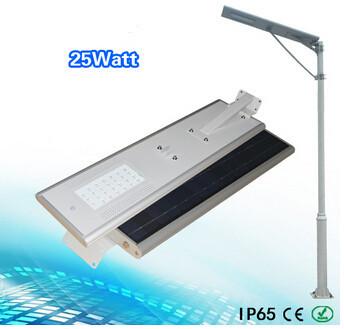 25W All in one integrated solar street light price/led street lightsale