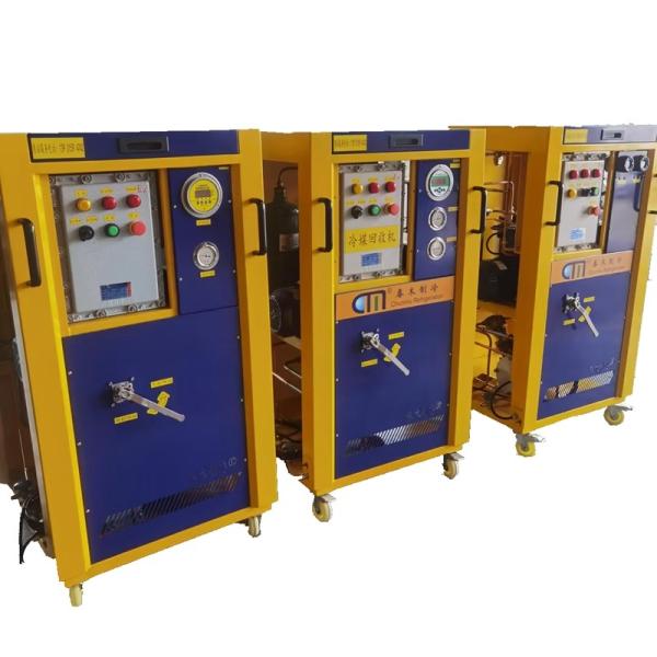 Máquina de reciclagem de refrigerantes de alta velocidade de 4 HP R22 R407c Máquina de recarga de recuperação Máquina de enchimento de bomba de recuperação de gás