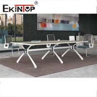 Tableau de boîte de prise ronde de salle de réunion de table de conférence de bureau adapté aux besoins du client