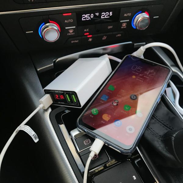 Motorcycle Truck DC Converter With Battery Clip 12V 24V to 5V QC3.0 USB Charger Power Adapter