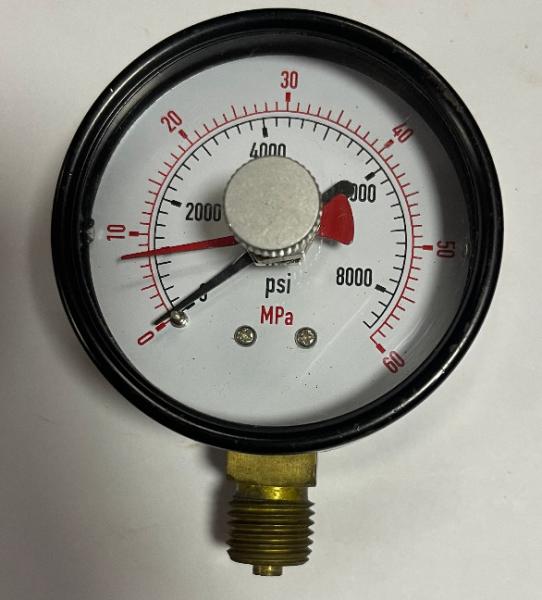 6 150mm Standard Pressure Gauge 0-1000bar Black Steel Case Safety Hole
