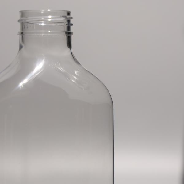 Botellas de jugo de plástico PET transparentes personalizadas con tapa de aluminio / plástico