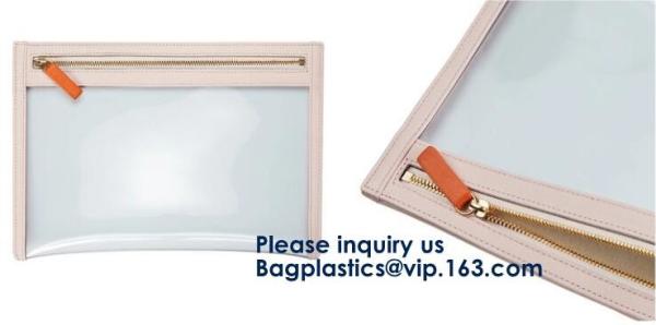 OEM Makeup Cosmetic Bag Commodity Package Packing Soft Customized PVC Slider,Portable Washable Storage Bag Makeup Zipper