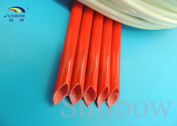 Brown Color 12mm Electrical Wire Fiberglass Insulation Sleeving