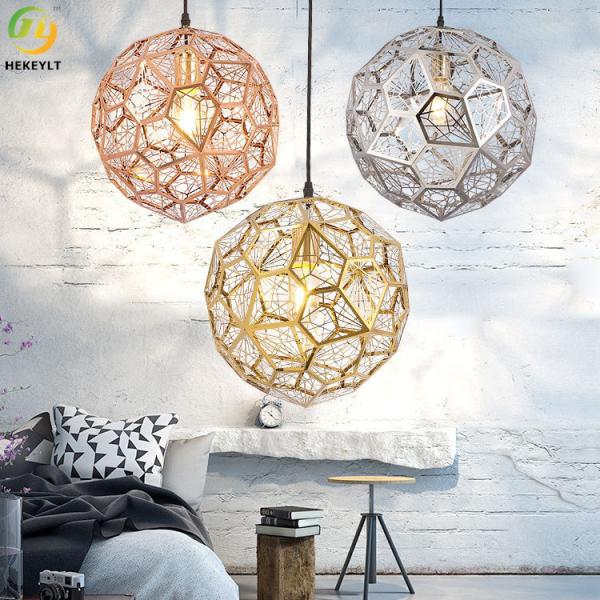 Gold Stainless Steel Nordic Pendant Light E26 For Showroom Bedroom