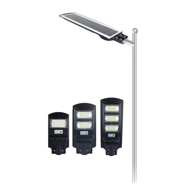 0.9PF 170lm/w Solar Powered LED Street Lights Plastic Black 20W CB