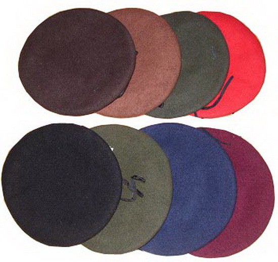 Military Liscence Yes Army Police Logo Military Beret for All Seasons with Different Metal Or Embroidery Badge