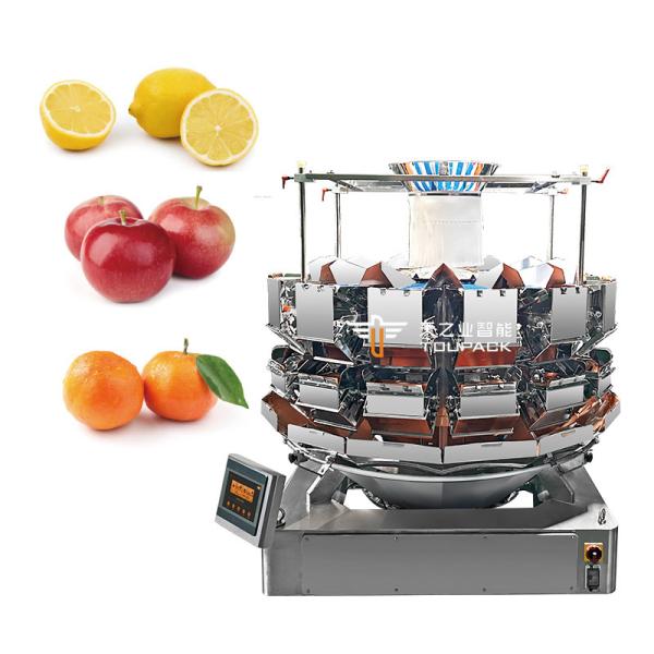 Automatic Dried Vegetables Weighing Digital Scales Multihead 14 Heads Dried Fruits Combination Weigher