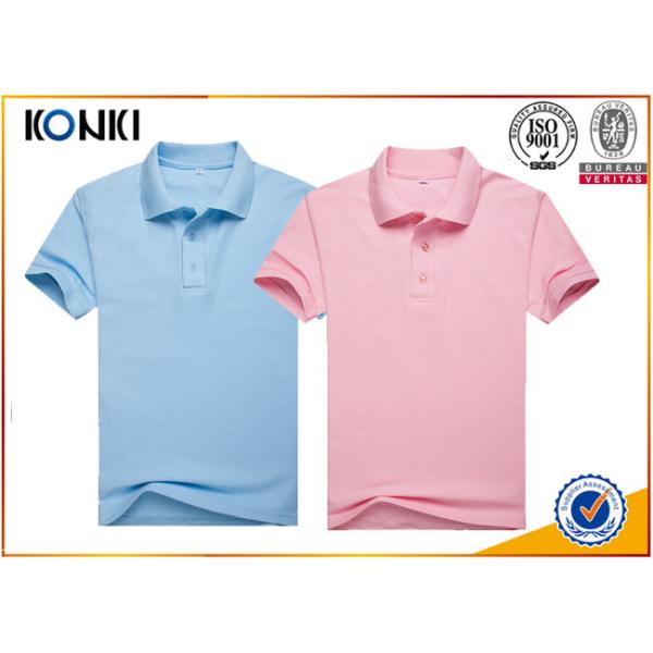 Men Colorful Custom Polo Shirt With Heat Transfer / Silk Screen Print Logo
