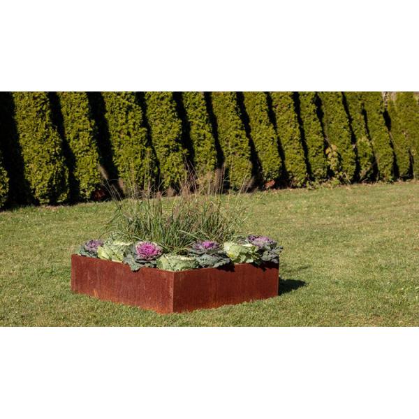 1200*500*600mm Corten Steel Vegetable Planters Rusted Metal Planter Boxes