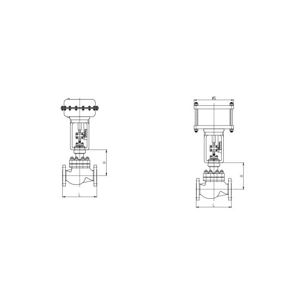 Three Way High Pressure Cage Type Control Valve 1'' 1.5'' 2'' 2.5'' 3'' 4'' 5''