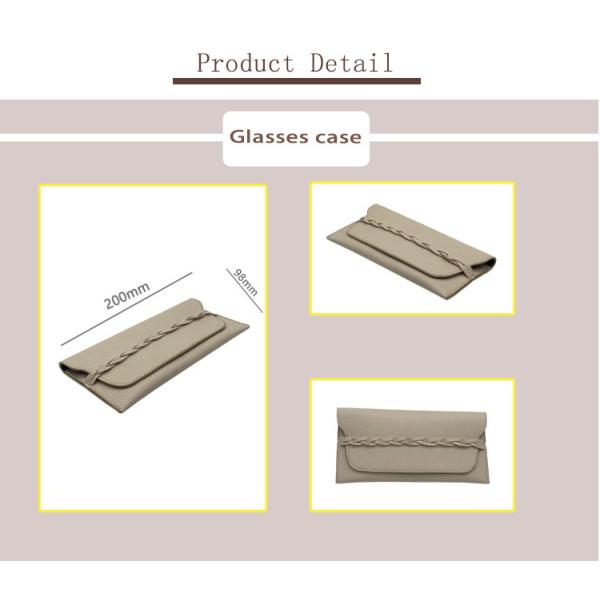 Случаи стекел логотипа Pu кожаные выбивая изготовленные на заказ для солнечных очков