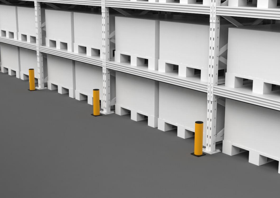 Warehouse Protective Flexible Barricades Polymer Guardrail