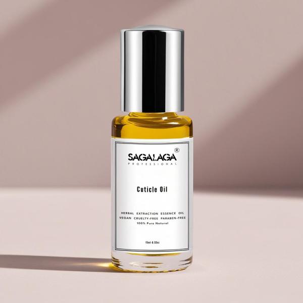 Nail Care Custom Logo Cuticle Oil 20ml Dropper Bottle with Organic Jojoba Oil Flower Scent and Vitamin E