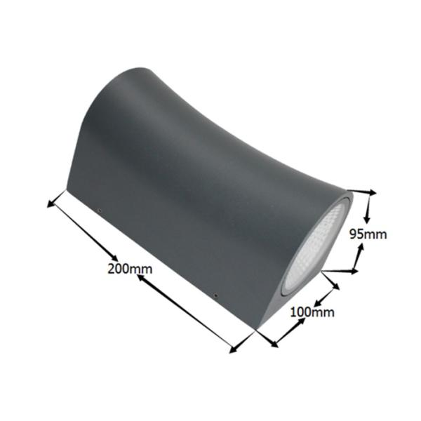 Outdoor IP65 Waterproof Twin-head COB LED Wall Light 20W for Hotel Lighting Villa Lighting