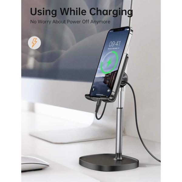 Держателя телефона высоты угла сплав регулируемого умного алюминиевый для стола