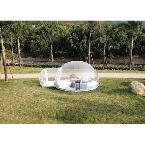 Материал брезента PVC располагаясь лагерем шатра пузыря белого двухместного номера раздувной