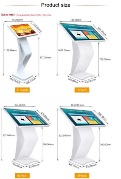 58mm Ticket Printer 21.5 Touch Screen Information Kiosk