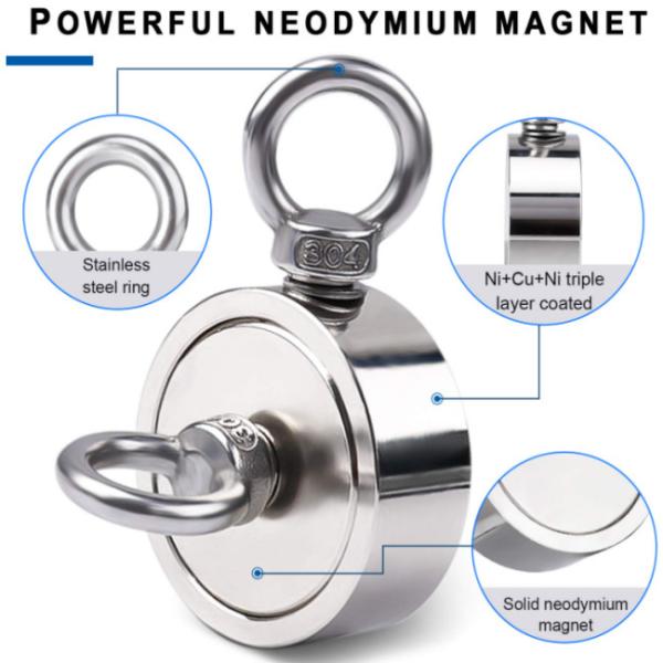 OEM/ODM N38-N52 Neodymium Retrieving Magnet Super Strong Pulling Force