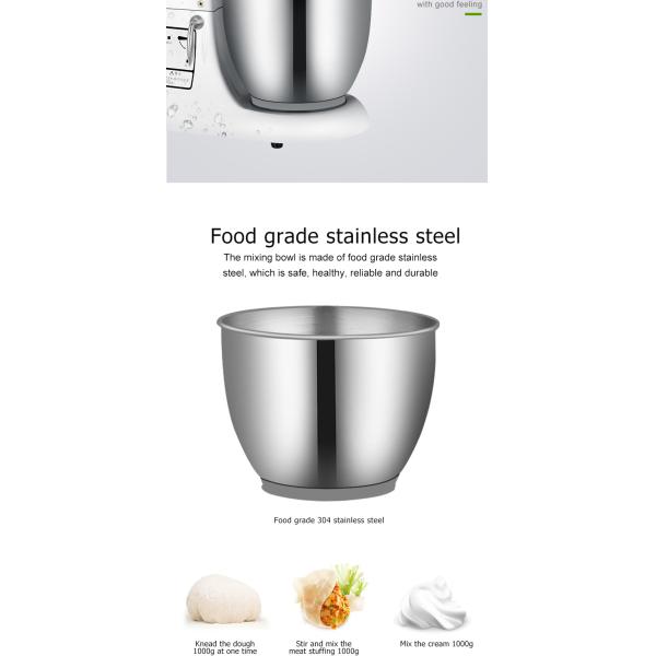 360x220x405 мм Коммерческая пекарня из нержавеющей стали Миксера для хлебобулочных изделий