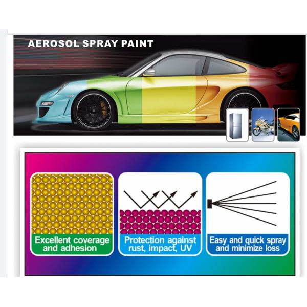 Напудрите покрывая краску для пульверизатора анти- УЛЬТРАФИОЛЕТОВОГО акрилового автомобиля краски аэрозоля резиновую